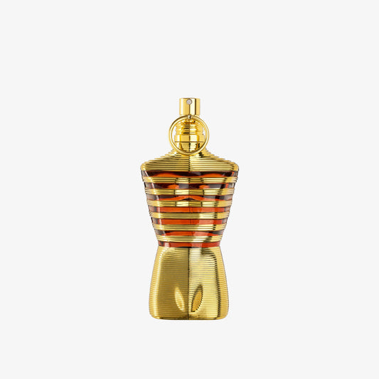 Goldenes Parfüm Flakon von Jean Paul Gaultier Le Male Elixir